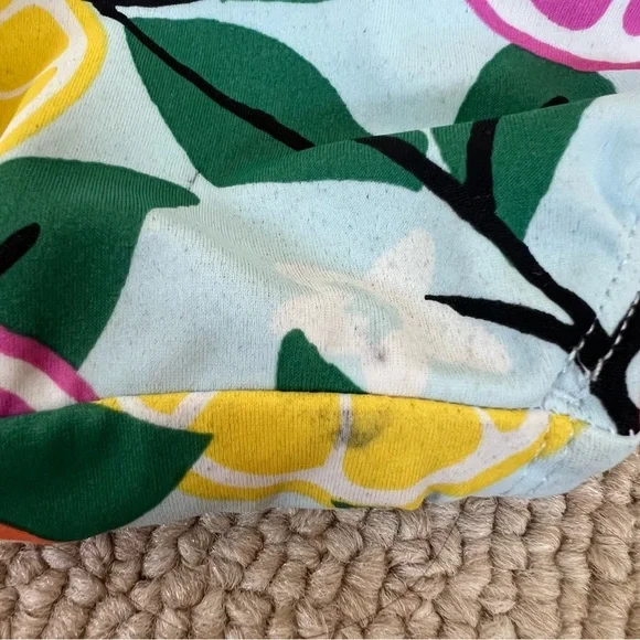 Hanna Andersson Toddler Girl One Piece Swimsuit with Citrus Fruit size 75 (12/18 - Picture 4 of 5